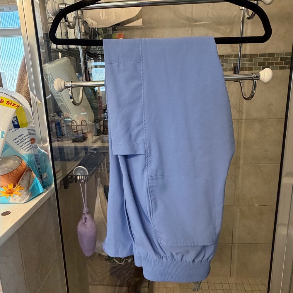 Landau Forward ceil Blue three piece Scrub set - Picture 2 of 4